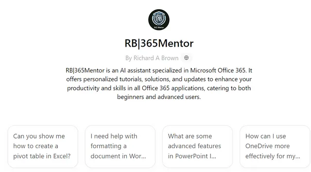 Image of RB|365Mentor, a Custom GPT