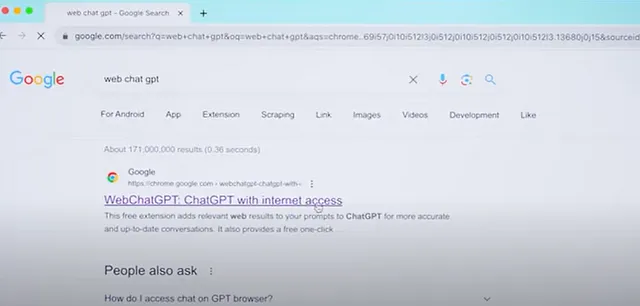 google chrome extension for ChattGPT